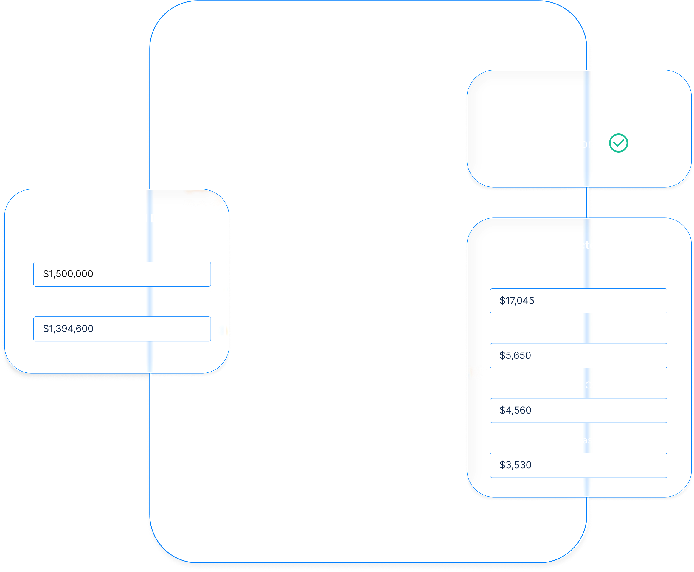 Illustrative KorScript interface extracting structured data from a financial document.